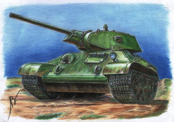 Танк т-34 для детей