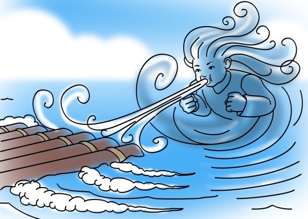 Ветер раскраска