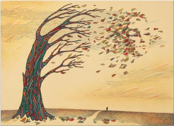 Дерево на ветру