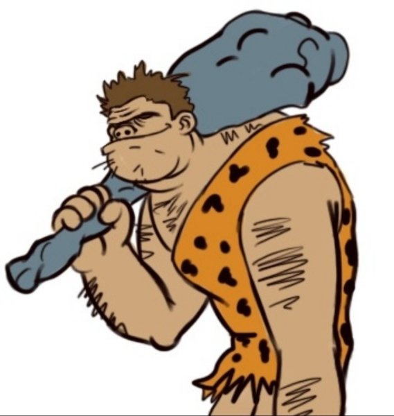 Нарисовать древнего человека