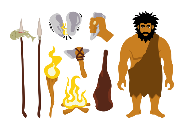 Первобытные люди вектор