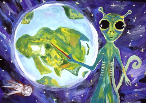 Инопланетянин рисунок
