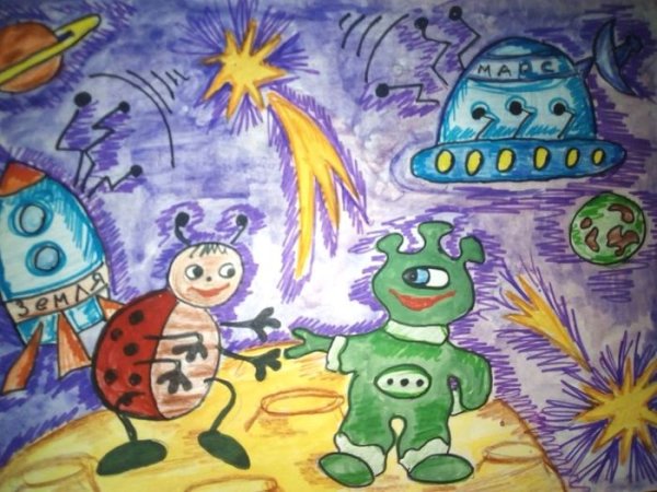 Рисование с детьми инопланетяне