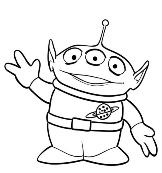 Нарисовать инопланетянина