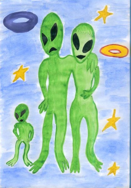 Рисование инопланетяне