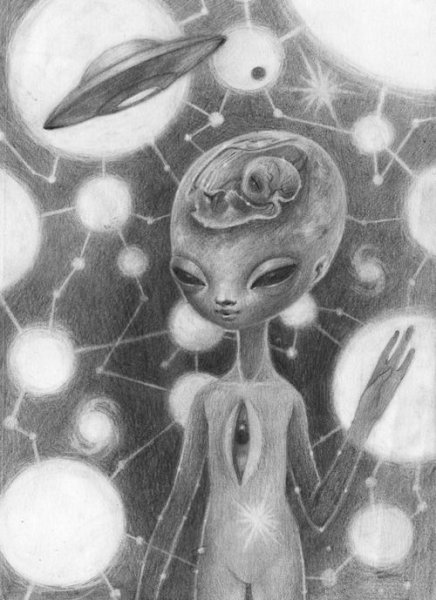 Акварельные пришельцы