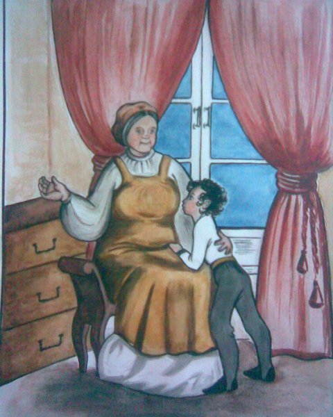 Иллюстрация к няне Пушкина