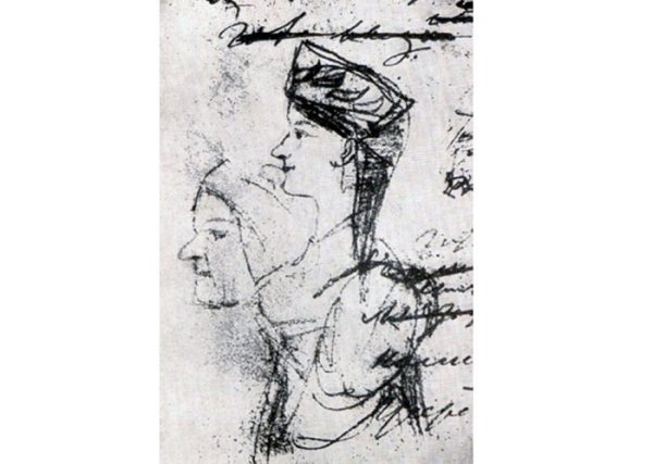Рисунок няни Пушкина