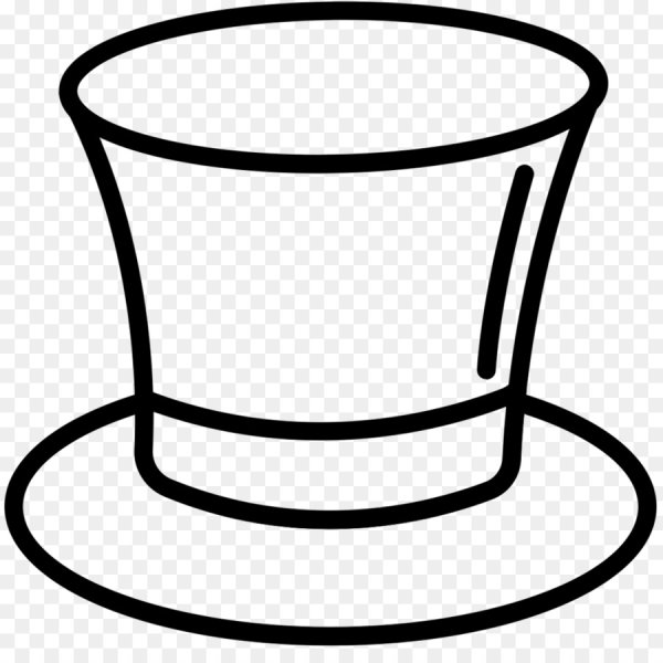 Шляпа цилиндр раскраска