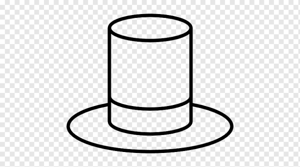 Шляпа цилиндр раскраска