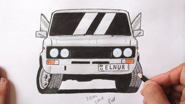 Нарисовать ВАЗ 2106