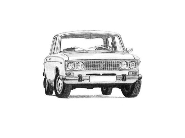ВАЗ 2106 рисунок сбоку
