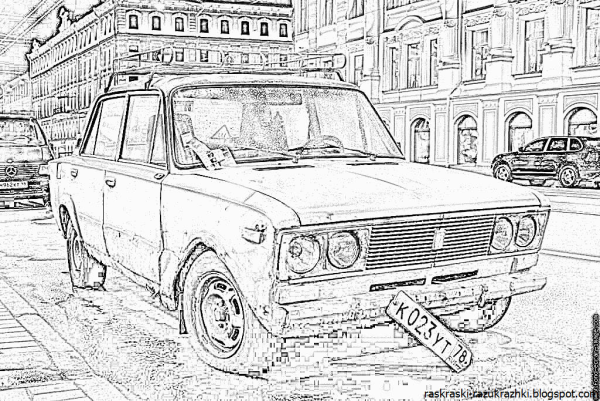 ВАЗ 2106 карандашом