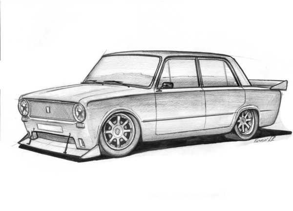 Lada 2106 раскраски