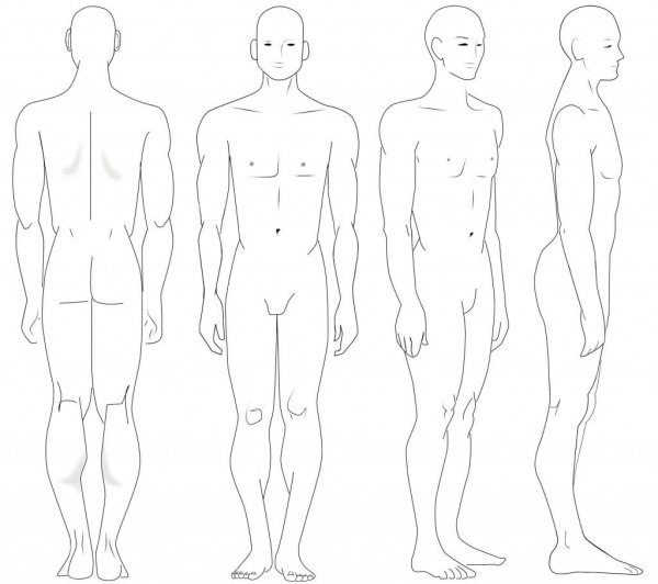Мужская фигура для рисования