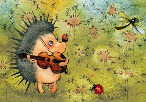 Художник Виктория Кирдий ежики