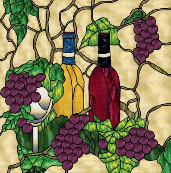 Витраж вино
