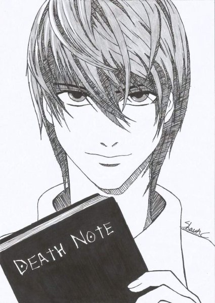 Ягами Лайт набросок