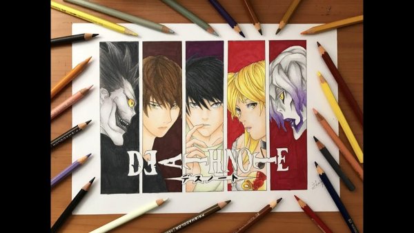 Стиль рисования в тетрадь смерти