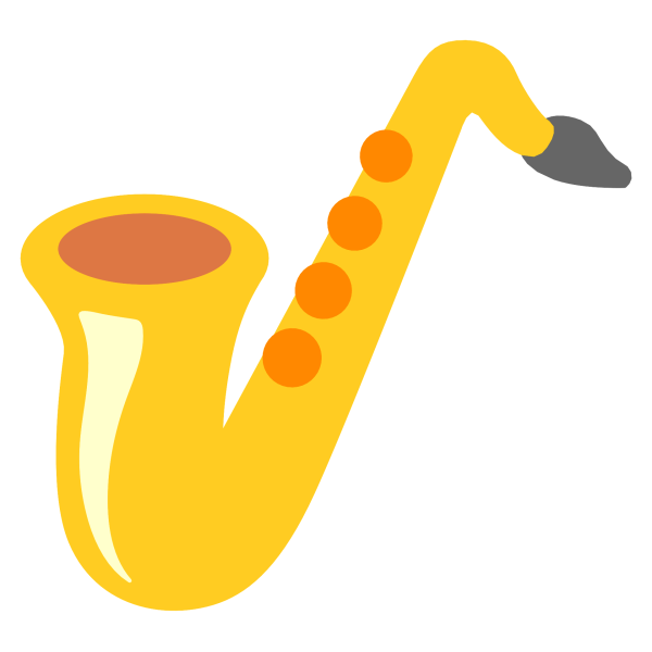 Смайлик с саксофоном