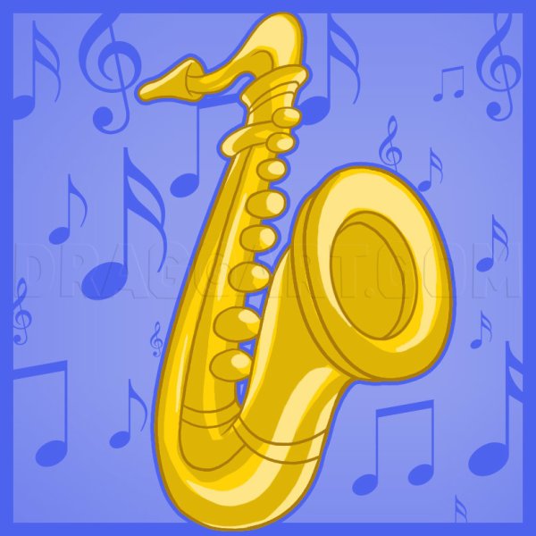 Саксофон мультяшный