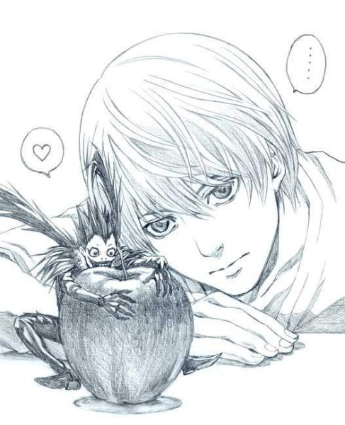 Тетрадь смерти рисовка