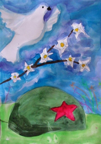 Рисунок на патриотическую тему