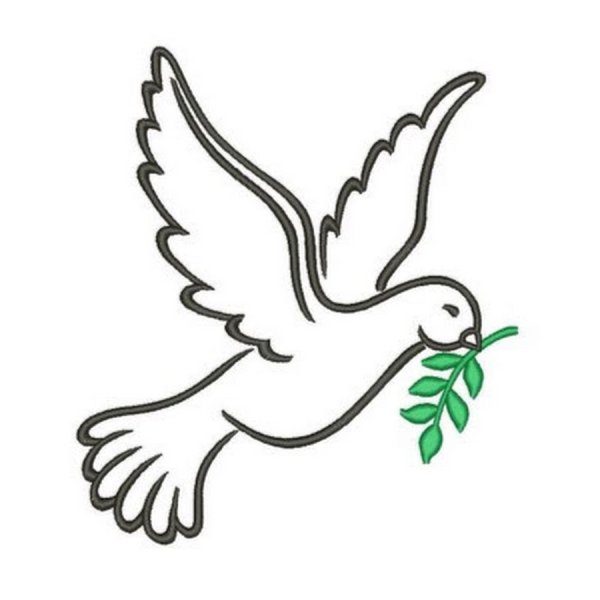 Голубь с веточкой