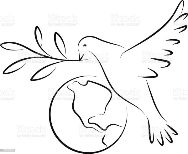 Трафарет миру мир