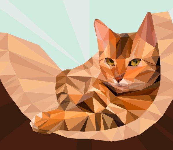 Полигональный кот