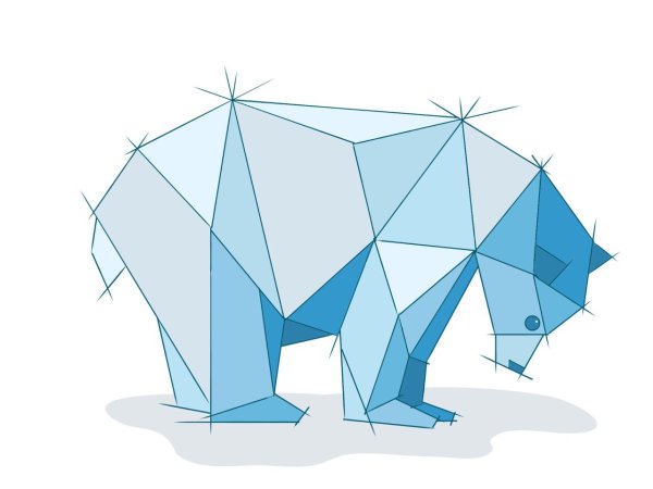 Геометрические фигуры медведь