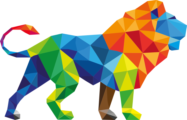 Животные геометрическими фигурами