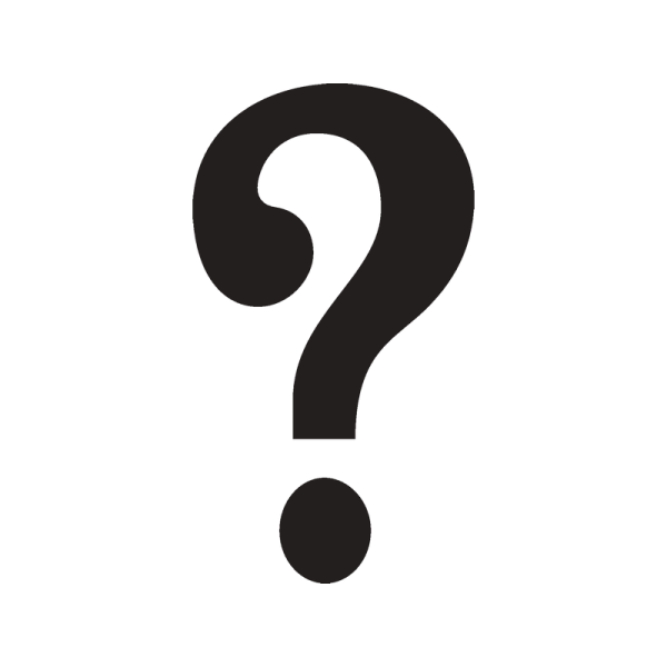 Знак вопроса на белом фоне