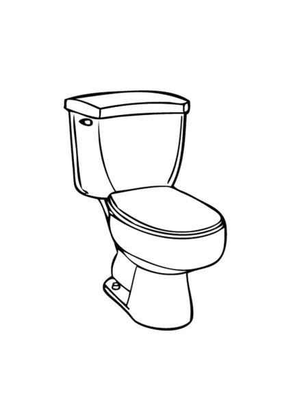 Унитаз нарисованный