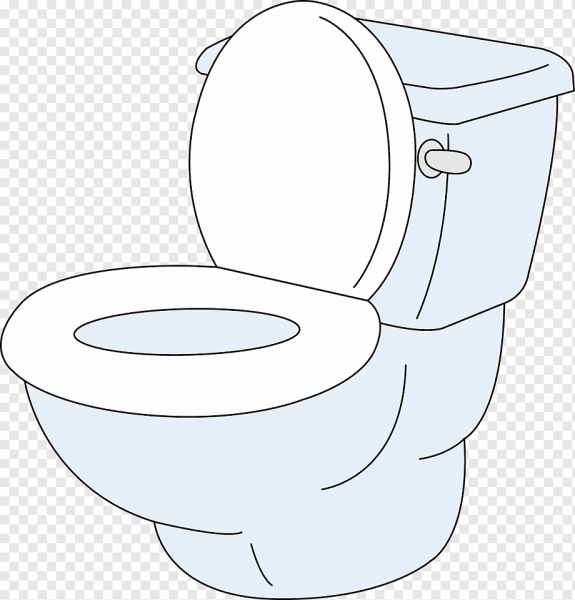 Унитаз карандашом