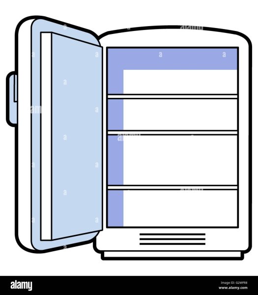 Холодильник раскраска для детей