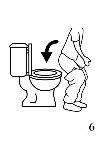 Унитаз силуэт