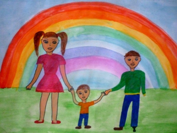 Рисунок на тему мы вместе