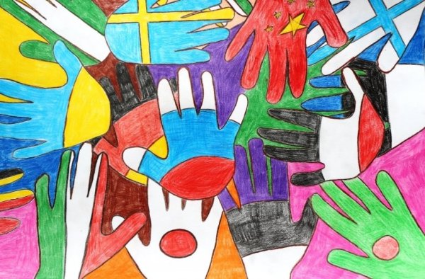 Мы разные мы вместе рисунки