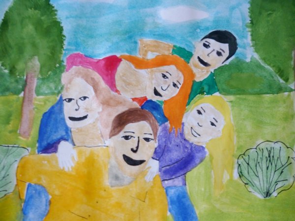 Рисунок на тему мы разные