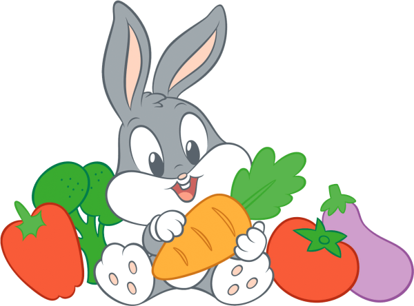 Заяц с морковкой