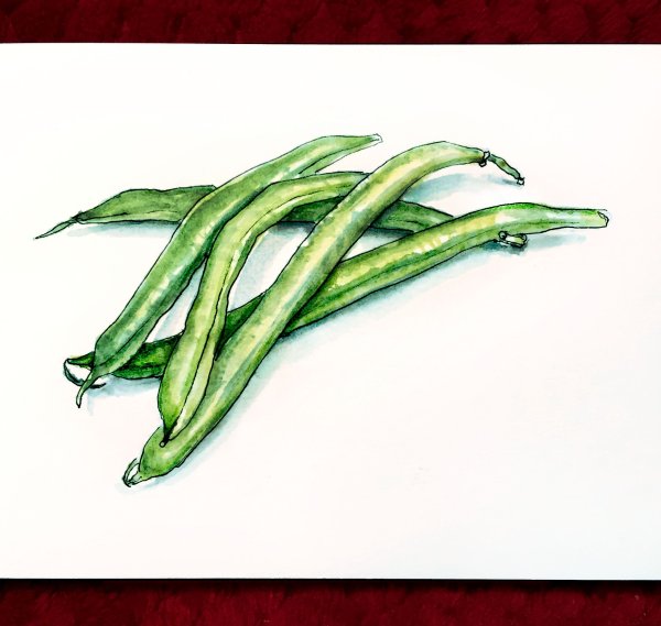 Нарисовать фасоль