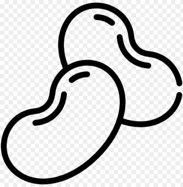 Фасоль раскраска для детей