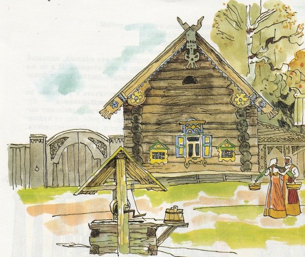 Набросок избы