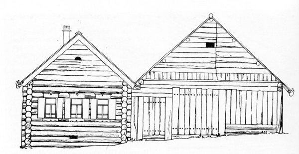 Древние избы рисунки