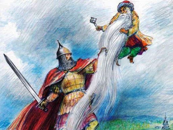 Черномор из оперы Руслан и Людмила рисунок детский