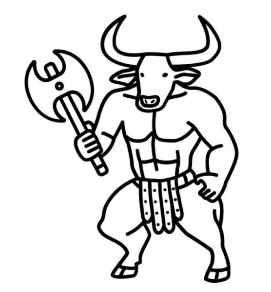 Минотавр эскиз