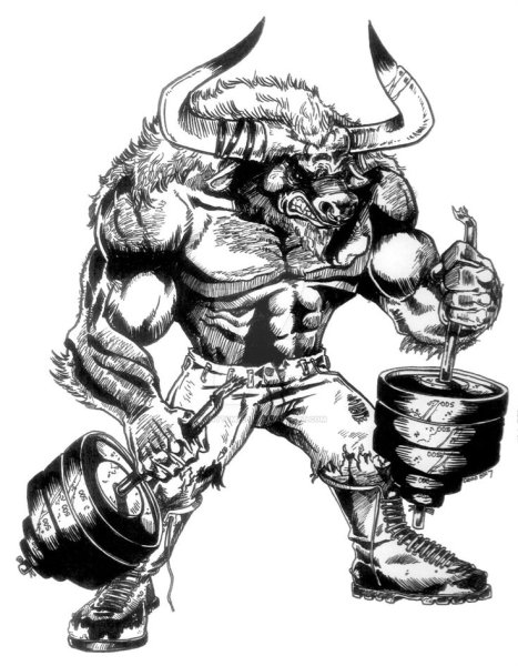 Минотавр для срисовки