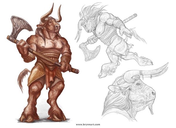 Мифические существа Минотавр