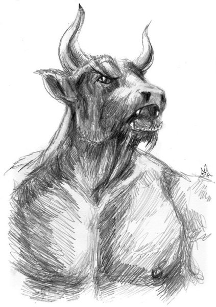 Минотавр для срисовки